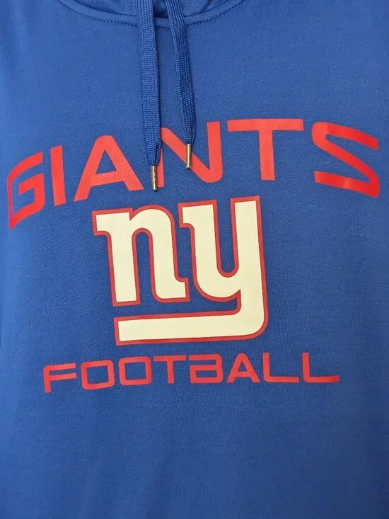 NEW YORK GIANTS Twilled Stitched NEW YORK GIANTS Hooded Sweatshirt Size 2XL NWT - Picture 3 of 12